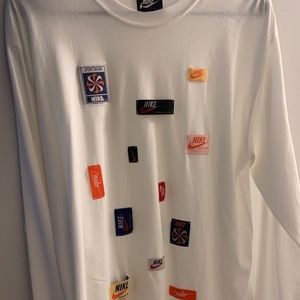NIKE TOP WITH EMBROIDERED TAGS *RARE ITEM*